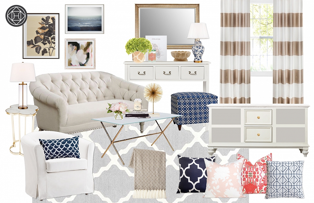 havenly blogger living room 